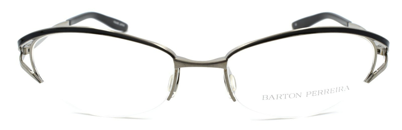 Barton Perreira Eliza Women's Eyeglasses Frames 53-17-125 Jet / Antique Silver