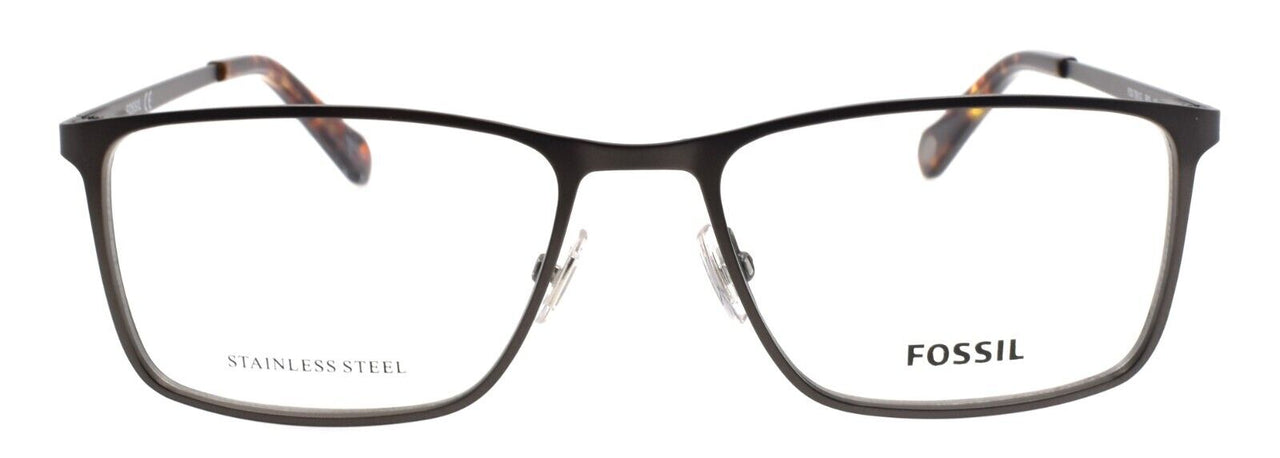 Fossil FOS 7091/G R80 Men's Eyeglasses Frames 53-17-140 Matte Dark Ruthenium