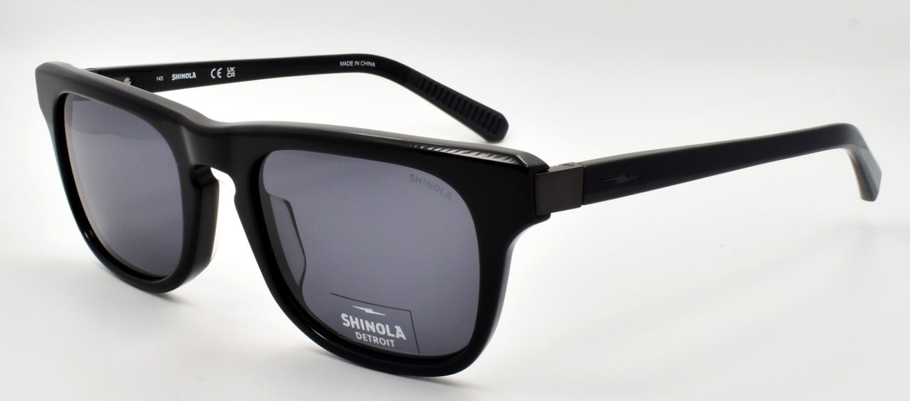 Shinola by Flexon SH1502S 001 Men's Sunglasses 52-20-145 Black / Gray0