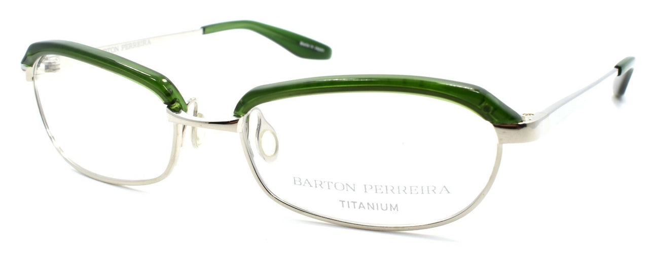 Barton Perreira Myra Women's Eyeglasses Titanium 51-17-135 Hunter Green / Silver