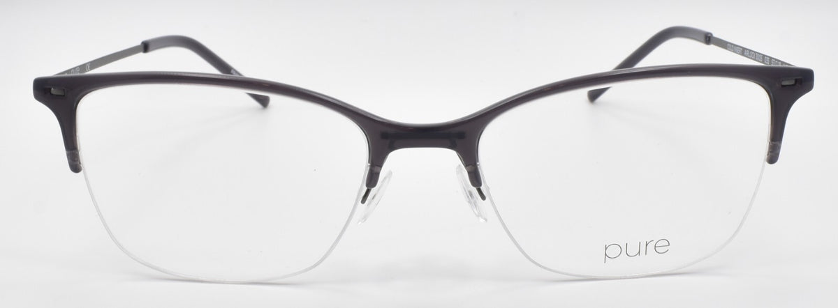 Airlock Pure 3005 035 Women's Eyeglasses Frames Half-rim 53-18-145 Dark Grey