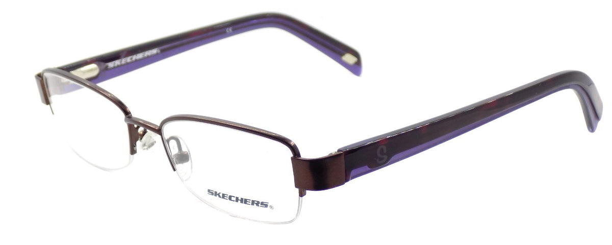 SKECHERS SK2084 SBRN Women's Eyeglasses Frames Petite 49-17-135 Satin Brown