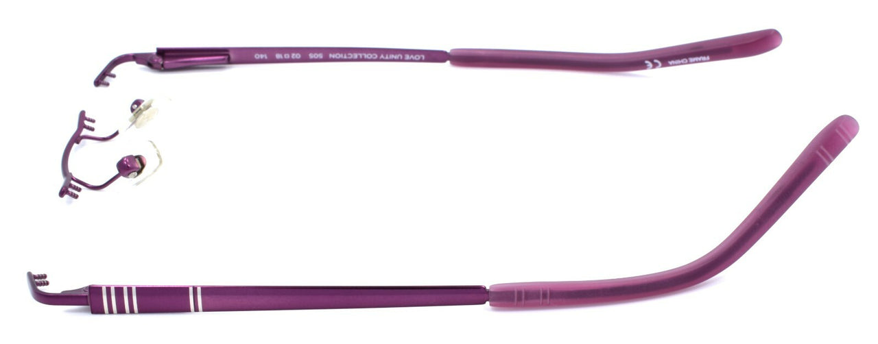 Airlock Love Unity 505 Eyeglasses Frames Plum 18-140 CHASSIS ONLY READ