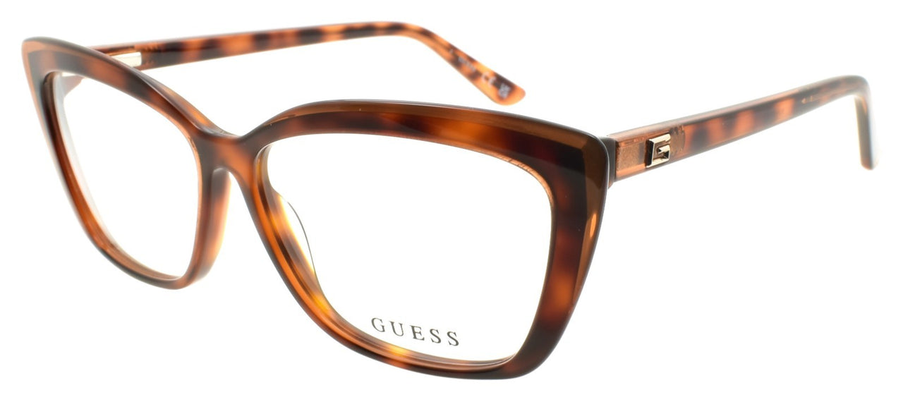 GUESS GU2977 052 Women's Eyeglasses Frames Cat Eye 55-13-140 Dark Havana