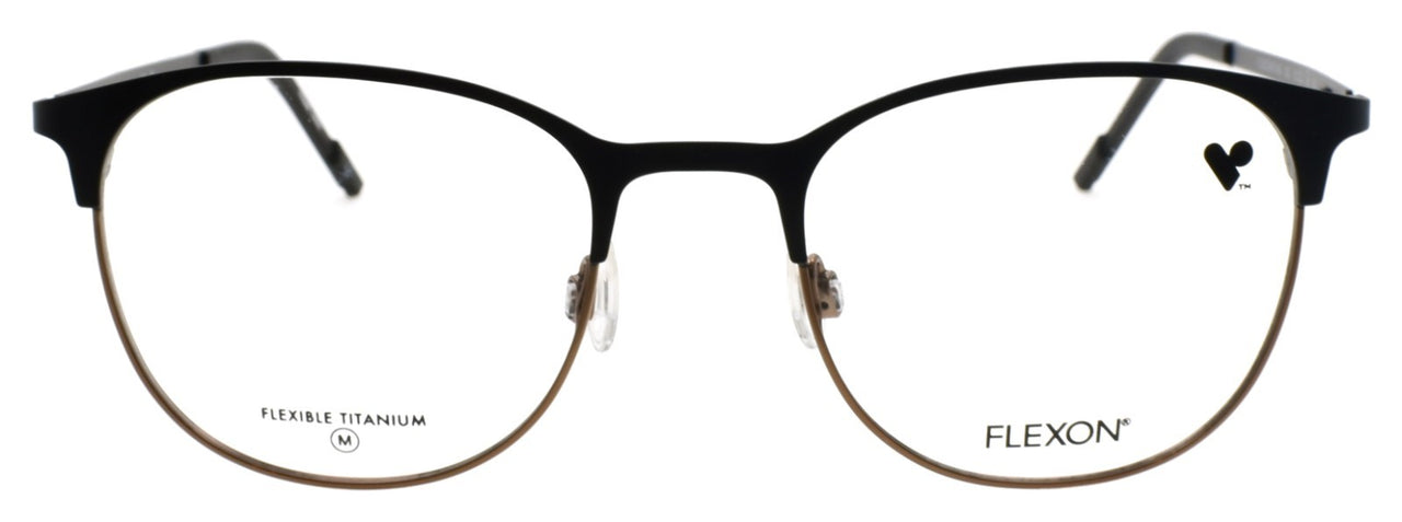 Flexon E1142 002 Men's Eyeglasses Matte Black 51-20-145 Flexible Titanium1