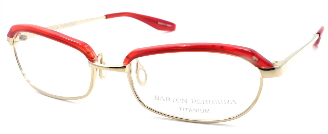 Barton Perreira Myra Women's Eyeglasses 51-17-135 Scarlet Red / Chinois Gold