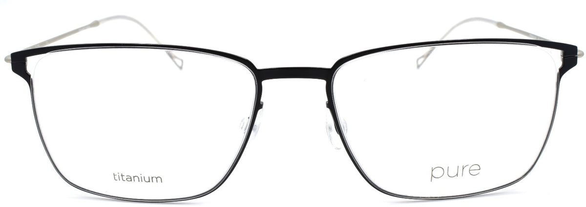 Airlock Pure P-4004 001 Men's Eyeglasses Frames Titanium 54-17-145 Black