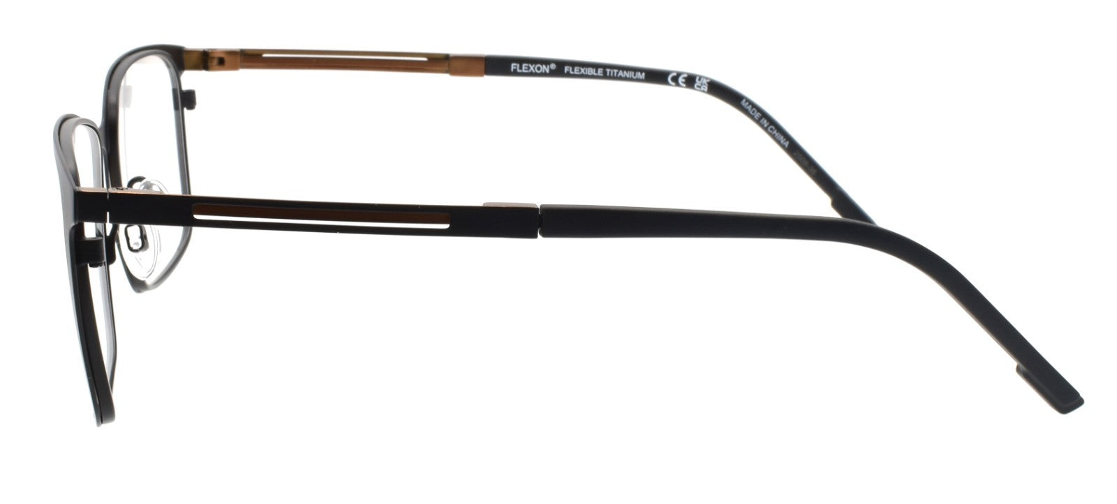Flexon E1159 003 L Men's Eyeglasses Matte Black 5418145 Flexible Titanium2
