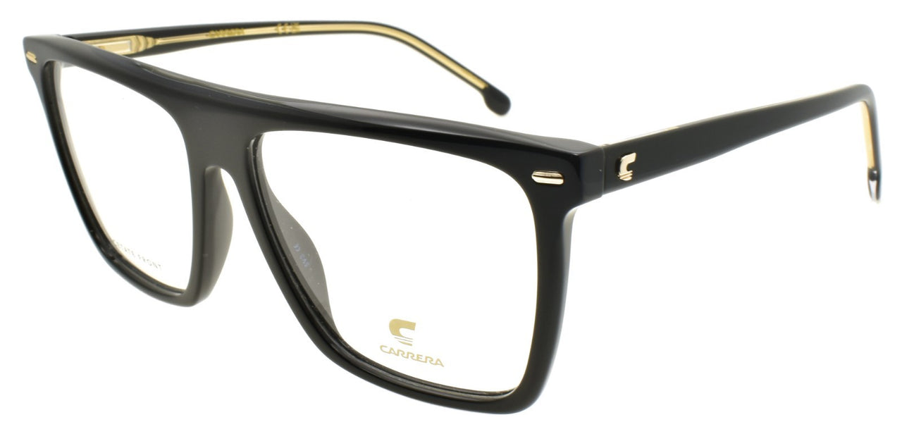 Carrera 3033 807 Eyeglasses Frames Rectangular Flat Top 54-15-140 Black
