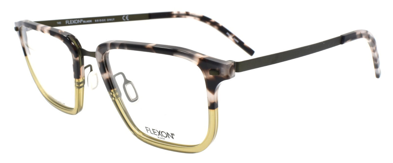 Flexon B2037 340 Men's Eyeglasses Olive Tortoise 55-22-145 Flexible Titanium