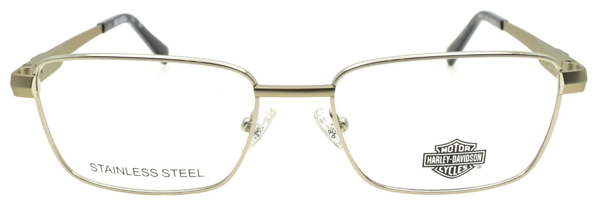 Harley Davidson HD50112 010 Men's Eyeglasses 53-17-145 Shiny Light Nickeltin