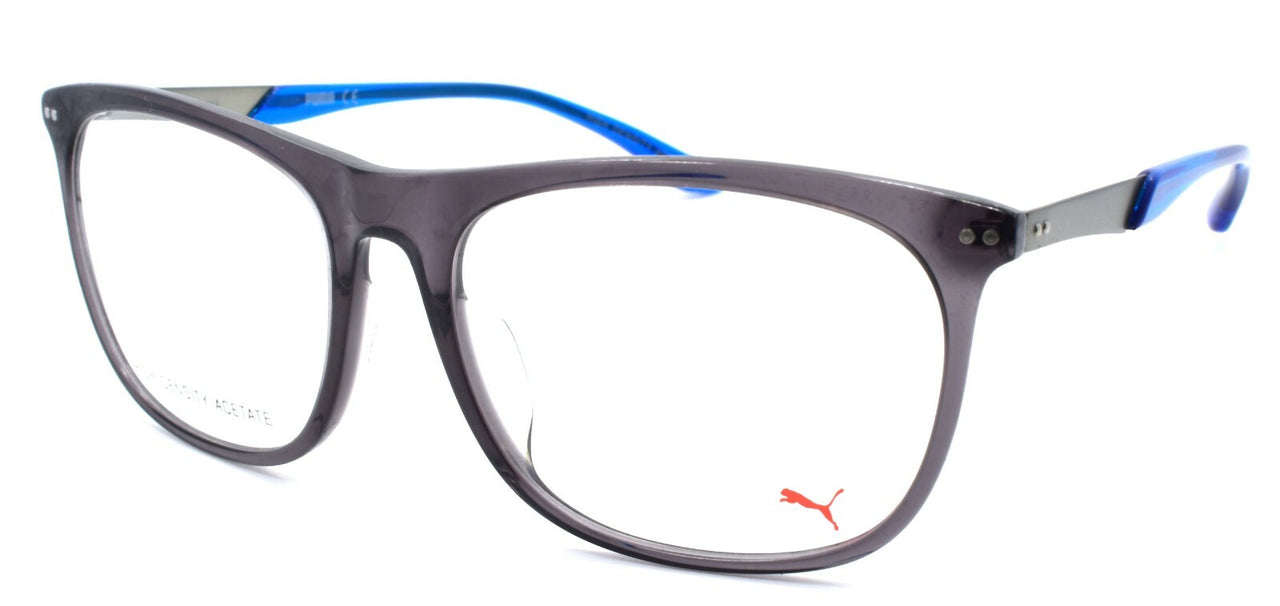 PUMA PU0095OA 004 Unisex Eyeglasses Frames 55-17-145 Gray / Ruthenium