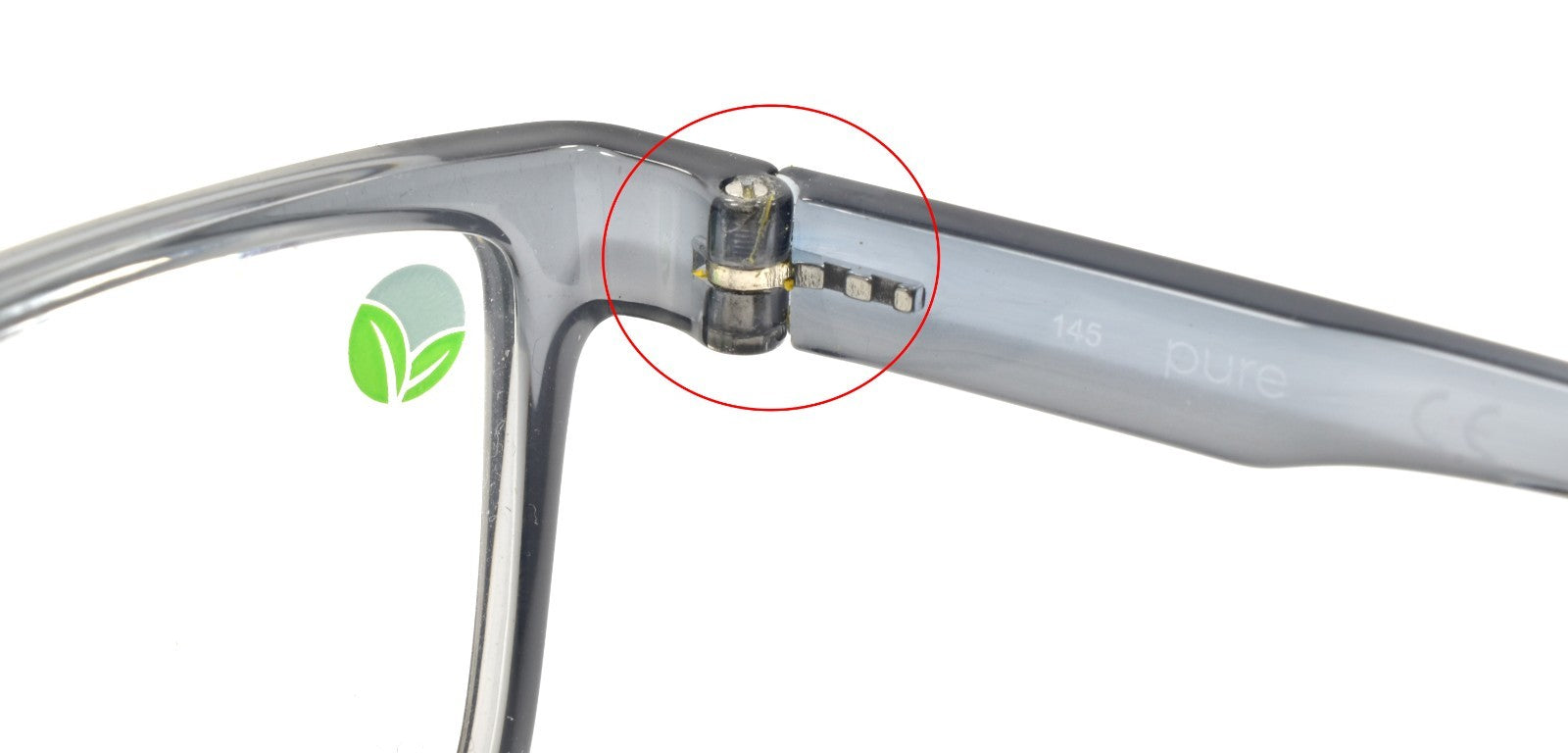 Airlock P-2013 020 Pure Men's Eyeglasses Frames 56-17-145 Crystal Grey READ4