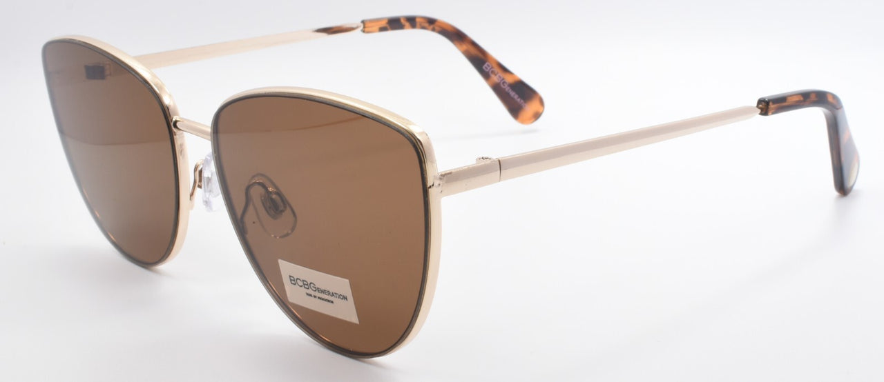 BCBGeneration by Max Azria BG3048 200 Women's Sunglasses Cat Eye Light Gold