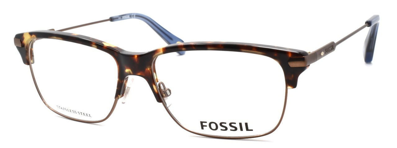 Fossil FOS 6056 OIS Men's Eyeglasses Frames 53-15-145 Matte Brown / Havana