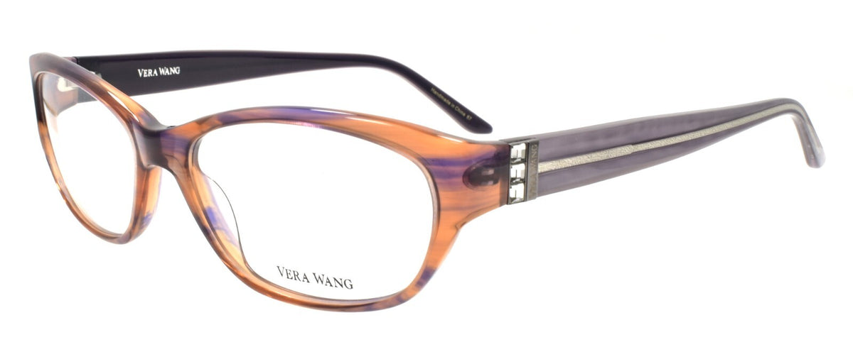 Vera Wang V308 SN Women's Eyeglasses Frames 53-15-135 Sunset w/ Crystals