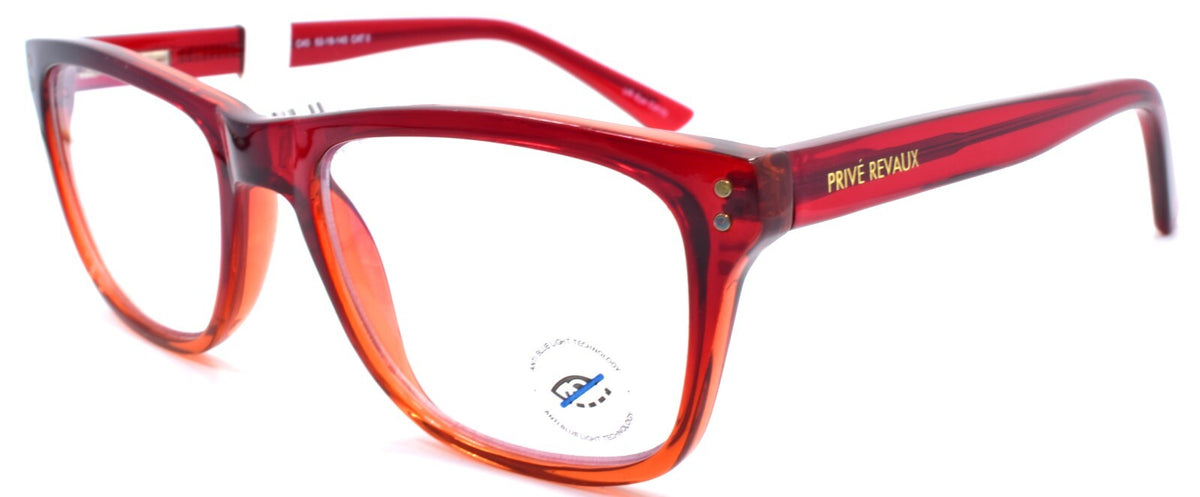 Prive Revaux Good Looker Eyeglasses Blue Light Blocking RX-ready Red Gradient