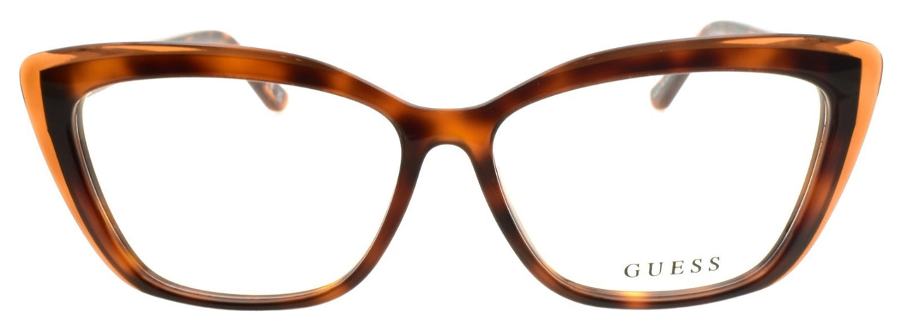 GUESS GU2977 052 Women's Eyeglasses Frames Cat Eye 55-13-140 Dark Havana