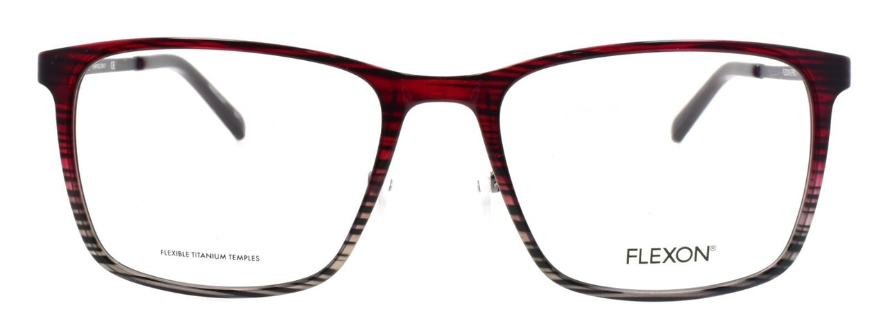 Flexon EP8011 608 Men's Glasses Burgundy Grey Gradient 53-18-145 Titanium Arms