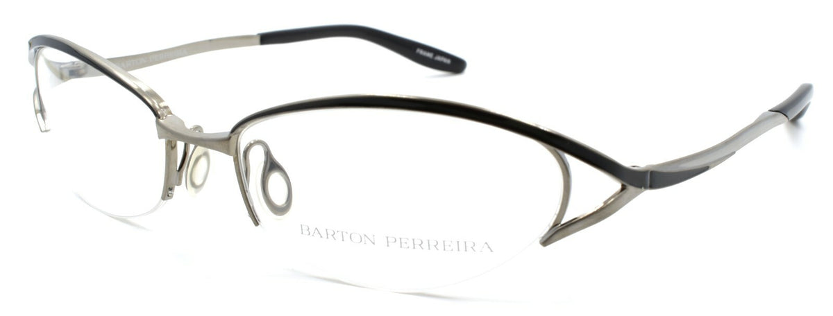 Barton Perreira Eliza Women's Eyeglasses Frames 53-17-125 Jet / Antique Silver