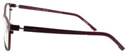 Flexon FLX 1008 MAG 620 Eyeglasses Matte Cherry 56-18-145 + Clip On Sunglasses4