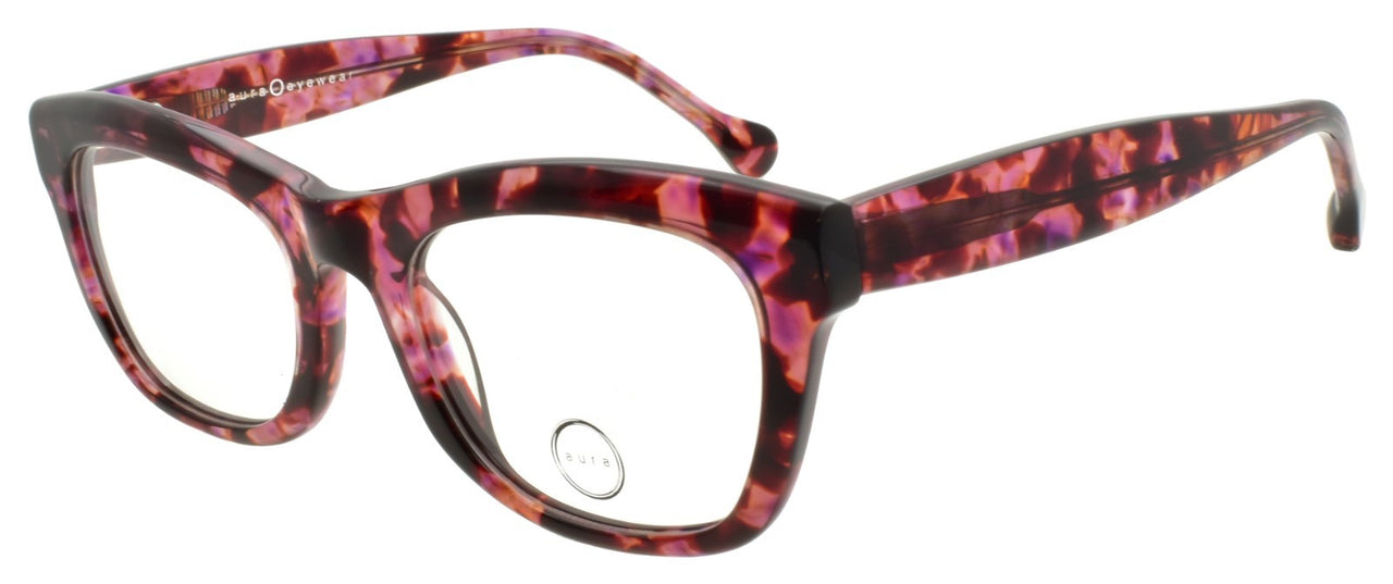 Aura Begonia PUR Women's Eyeglasses Frames Acetate 50-20-140 Purple Havana