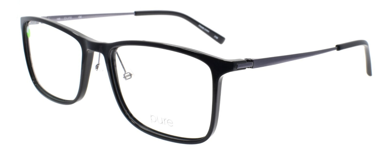 Airlock P-2008 001 Pure Men's Eyeglasses Frames 57-18-145 Shiny Black