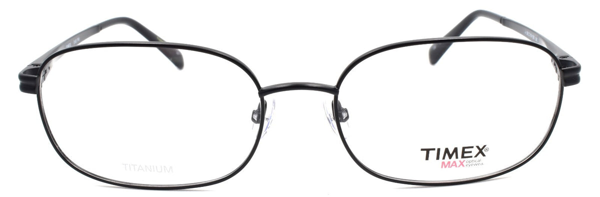 Timex 3:43 PM Men's Eyeglasses Frames Titanium Large 58-18-150 Black