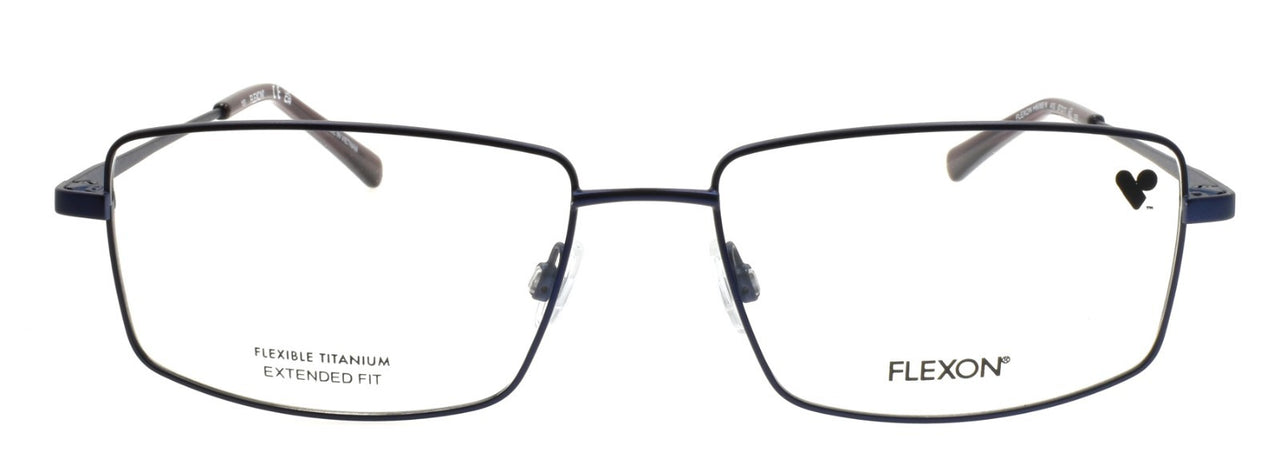 Flexon H6069 N 410 XL Men's Eyeglasses 57-17-150 Matte Navy Flexible Titanium