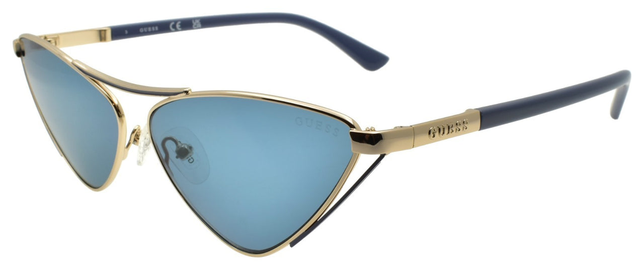 GUESS GU7826 32V  Women's Sunglasses Cat Eye Retro Gold / Blue