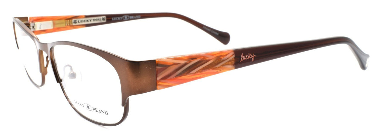 LUCKY BRAND 101 Women's Eyeglasses Frames 52-16-135 Chocolate Brown