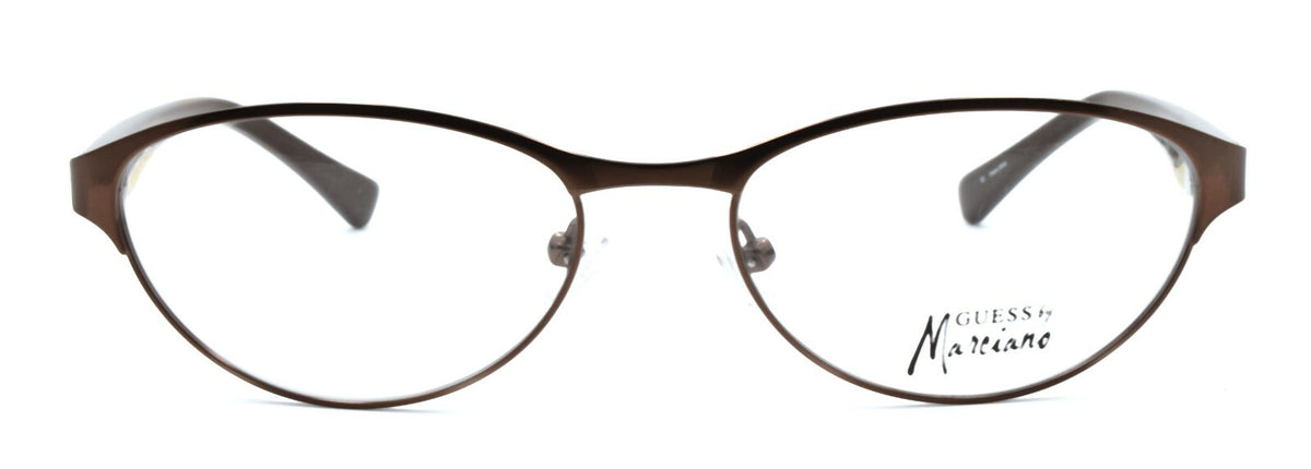 GUESS by Marciano GM176 MOBRN Women's Eyeglasses Frames 53-17-135 Shiny Brown