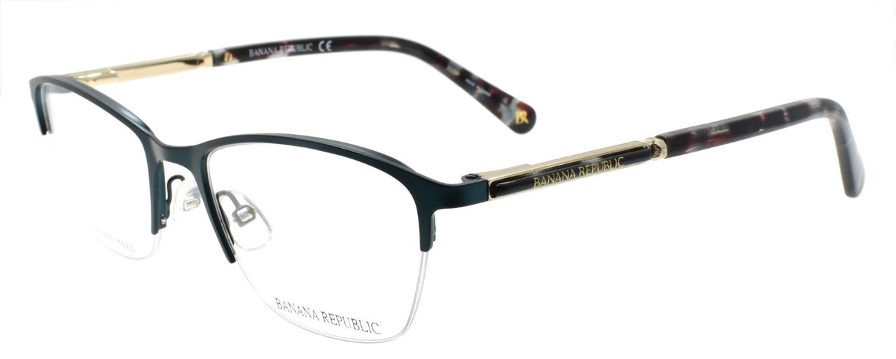 Banana Republic BR212 ZI9 Women's Eyeglasses Frames Half-rim 51-18-135 Teal