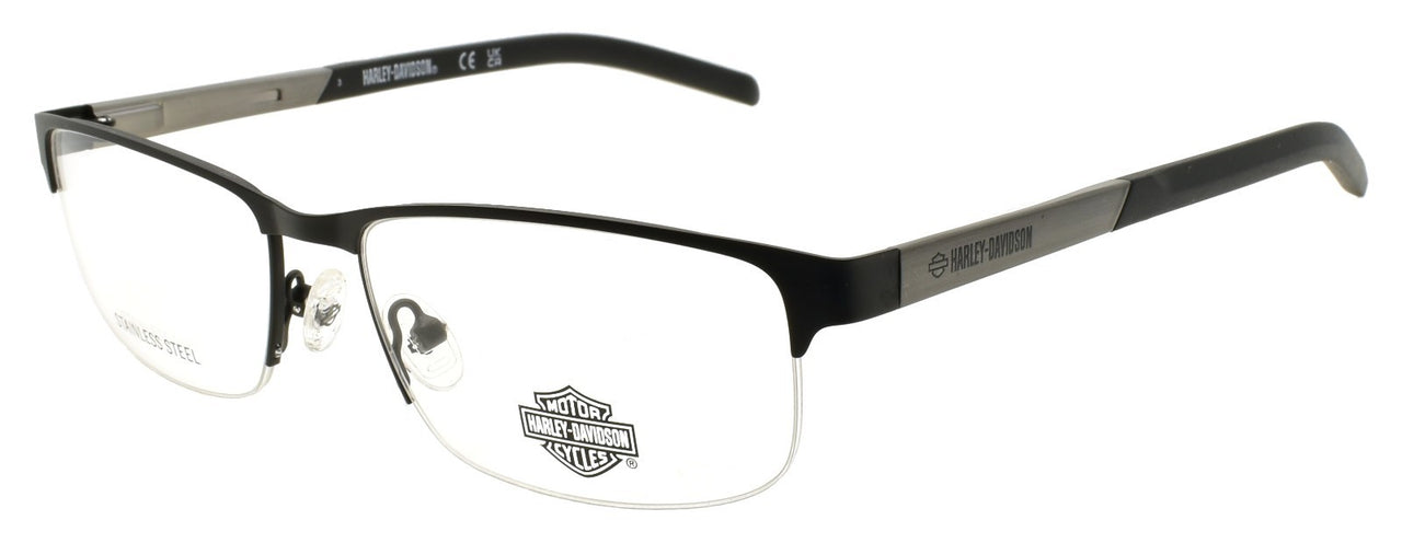 Harley Davidson HD00015 002 Men's Glasses Half-rim 56-17-145 Matte Black0