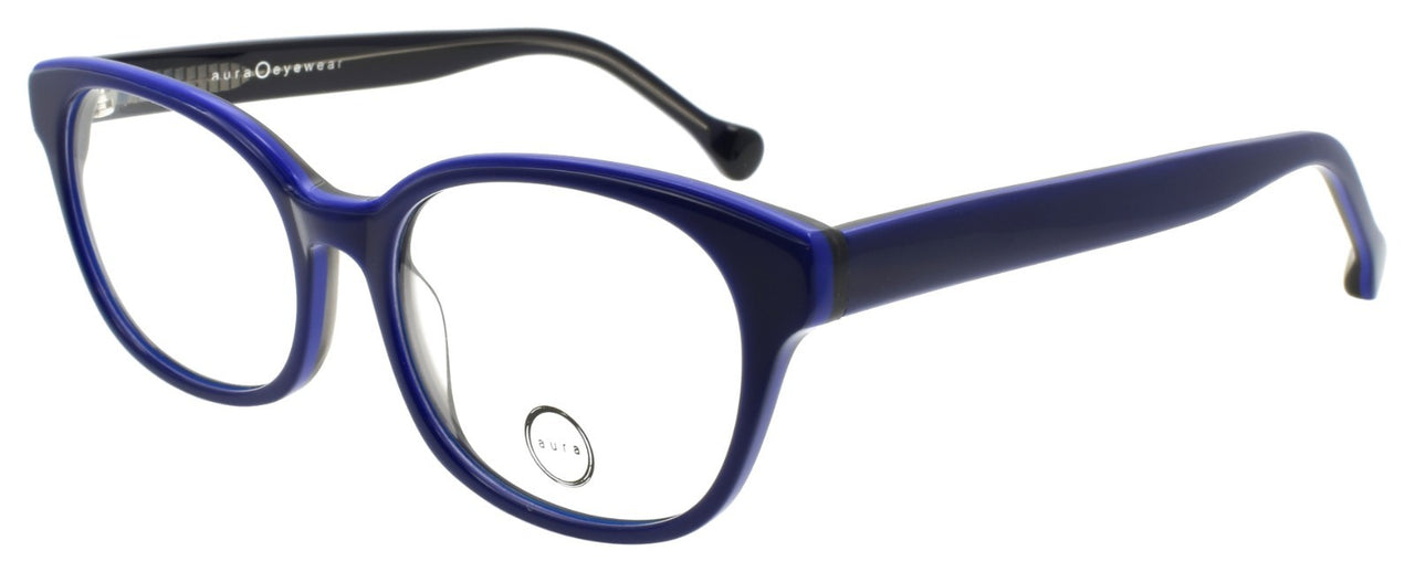 Aura Eyewear North Shore Eyeglasses Frames Acetate 53-17-140 Blue