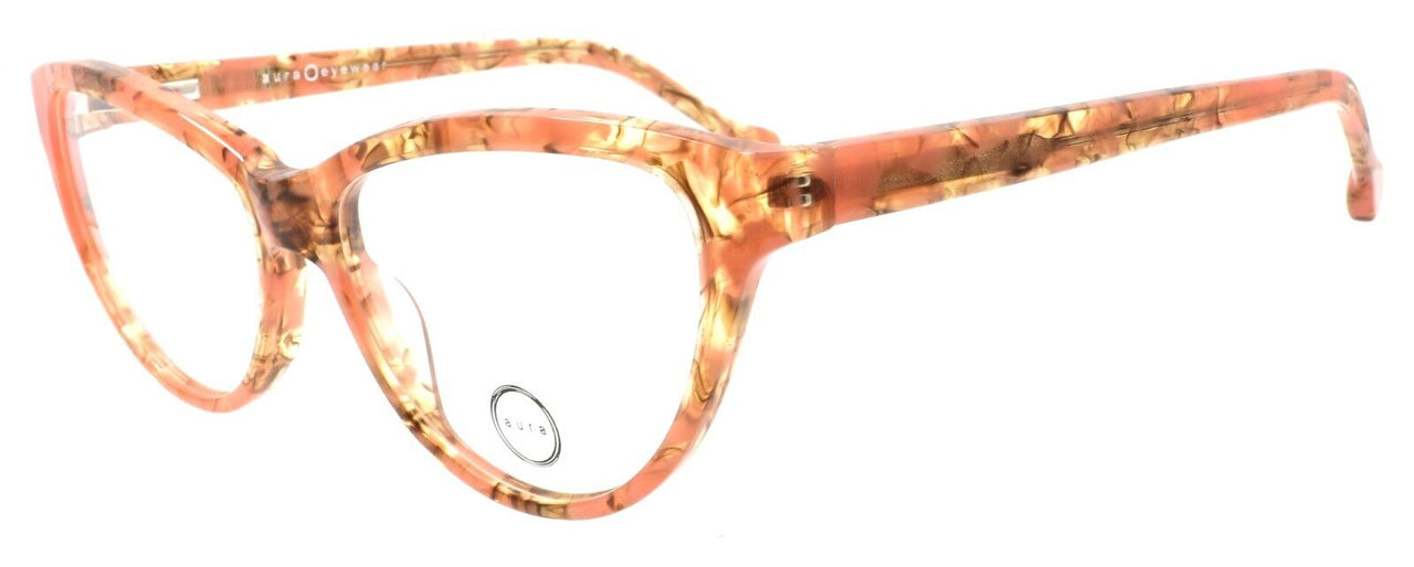 Aura Eyewear Talullah ORG Women's Glasses Frames Cat Eye 56-15-140 Orange Havana