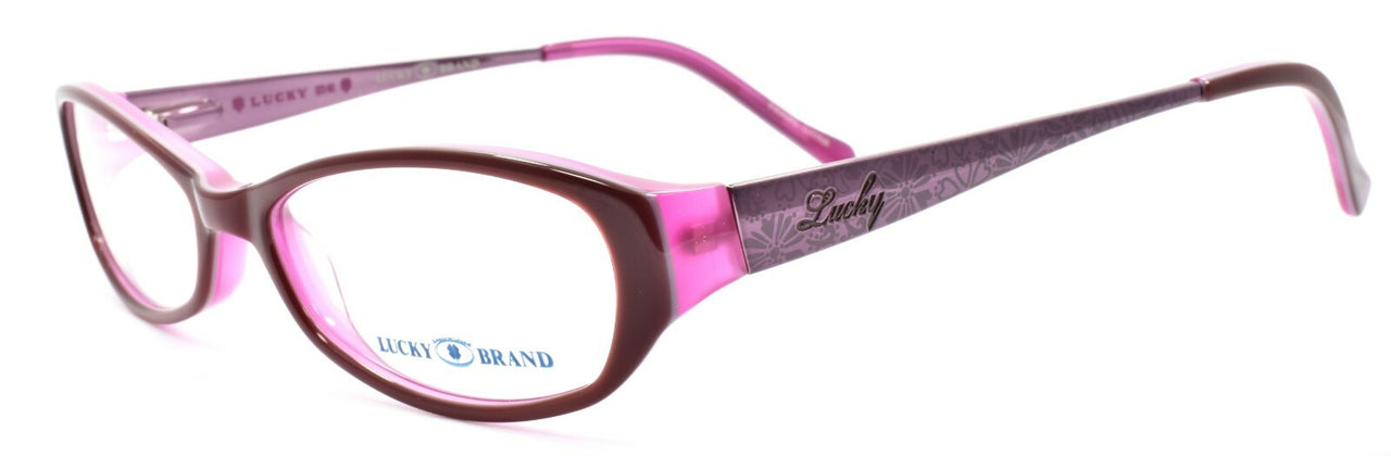 LUCKY BRAND Beach Trip Women's Eyeglasses Frames Petite 49-15-135 Burgundy