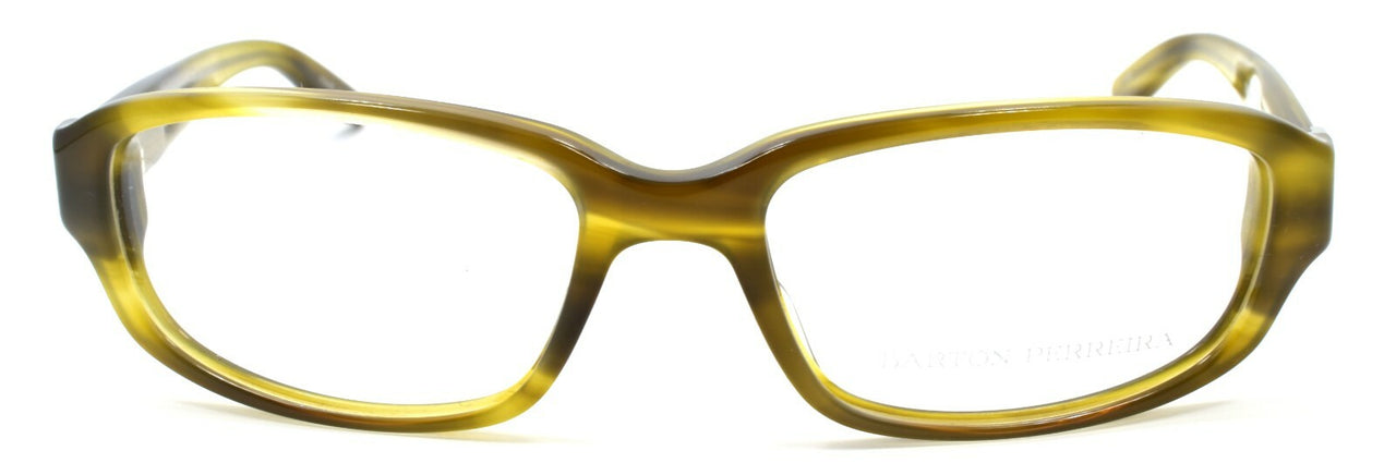 Barton Perreira Accomplice SOT Unisex Eyeglasses Frames 55-17-136 Olive Tortoise