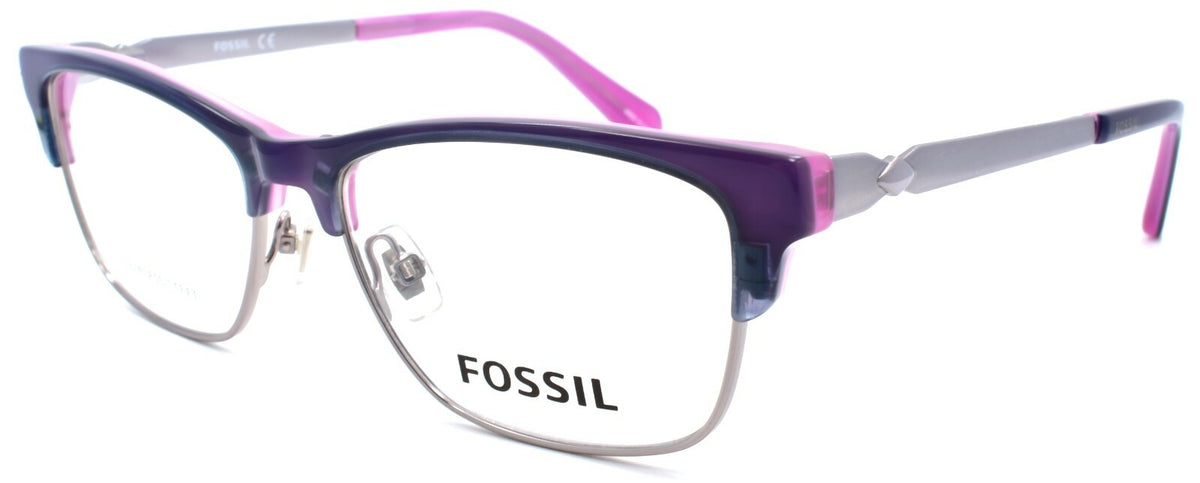 Fossil FOS 7026 PJP Women's Eyeglasses Frames 52-15-140 Blue