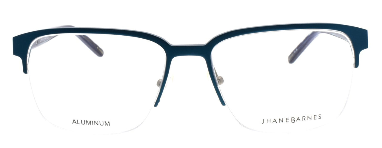 Jhane Barnes Area ST Men's Eyeglasses Frames Half-rim 56-17-145 Teal Aluminum