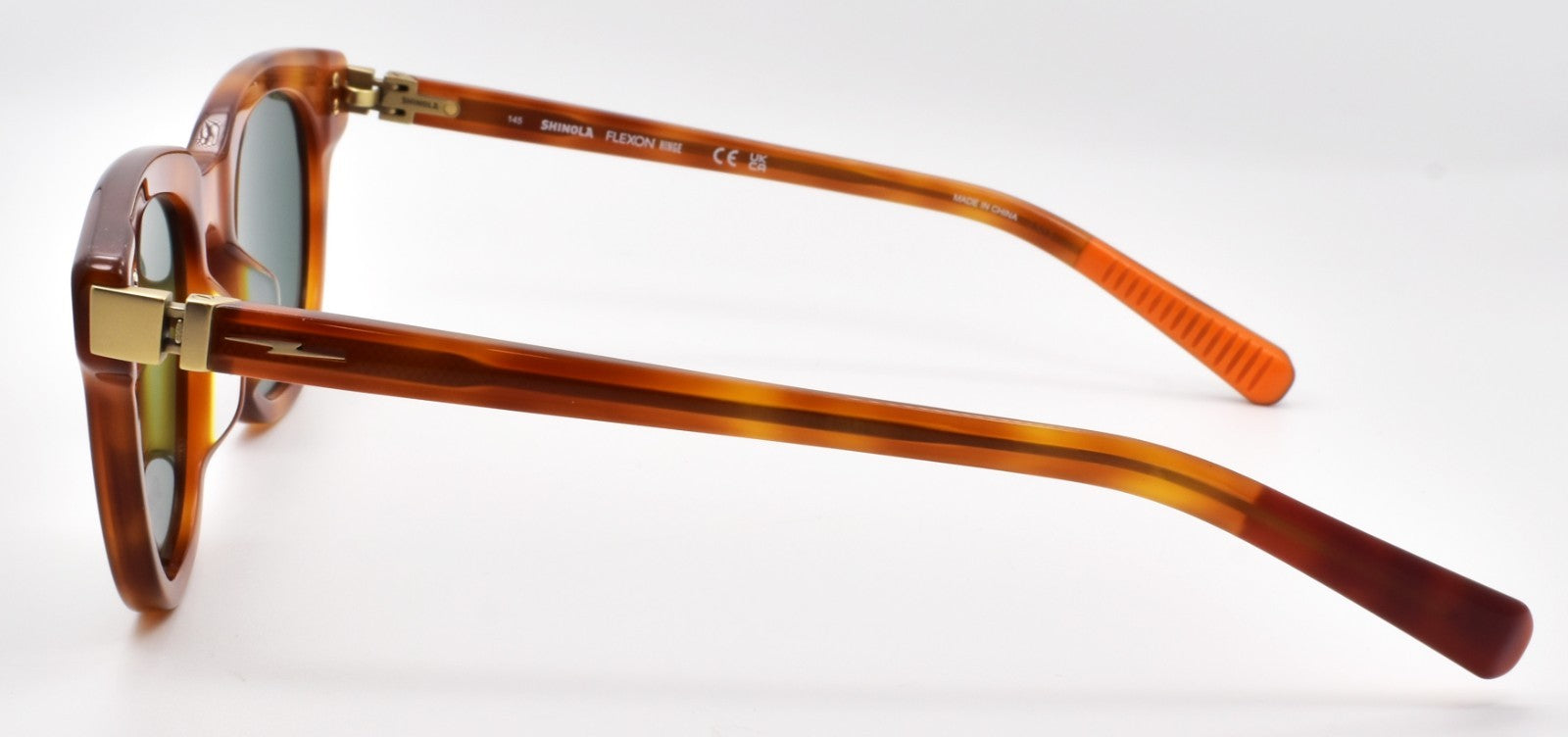 Shinola by Flexon SH1501S 243 Sunglasses 51-20-145 Honey Tortoise / Green2