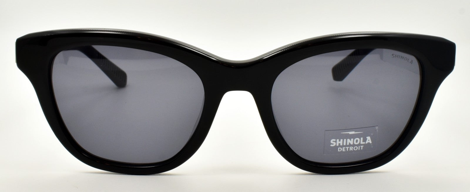 Shinola by Flexon SH1503S 001 Women's Sunglasses Cat Eye 52-20-145 Black / Gray1