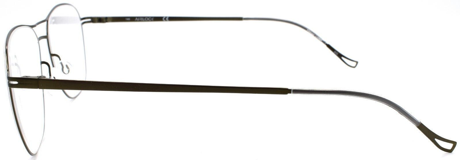 Airlock Pure 4002 301 Men's Eyeglasses Frames Pilot Titanium 55-17-145 Olive2