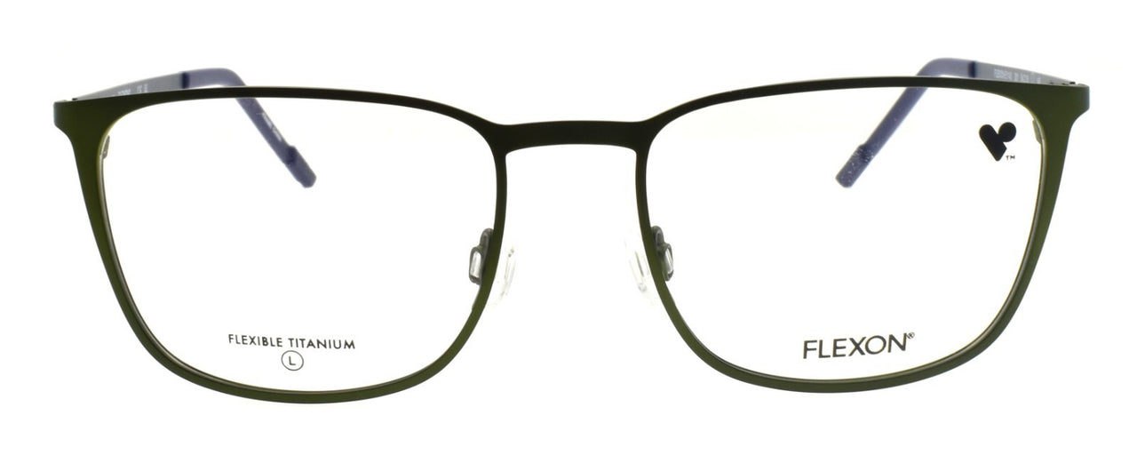 Flexon E1143 301 L Men's Eyeglasses Matte Kelp Green 54-18-145 Flexible Titanium