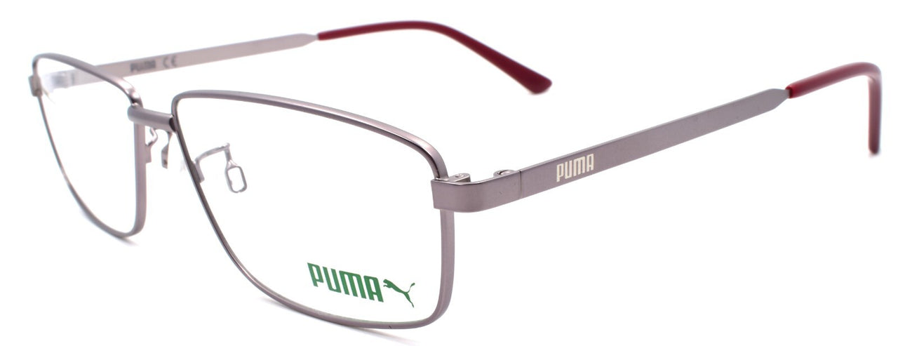 PUMA PE0115O 002 Men's Eyeglasses Frames 57-14-150 Ruthenium