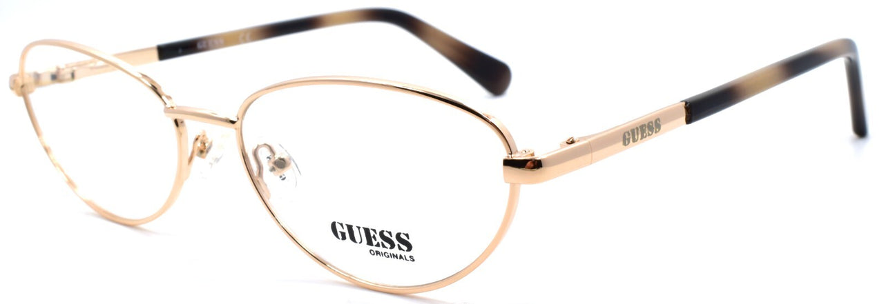 GUESS GU8238 032 Eyeglasses Frames Oval 55-16-140 Pale Gold