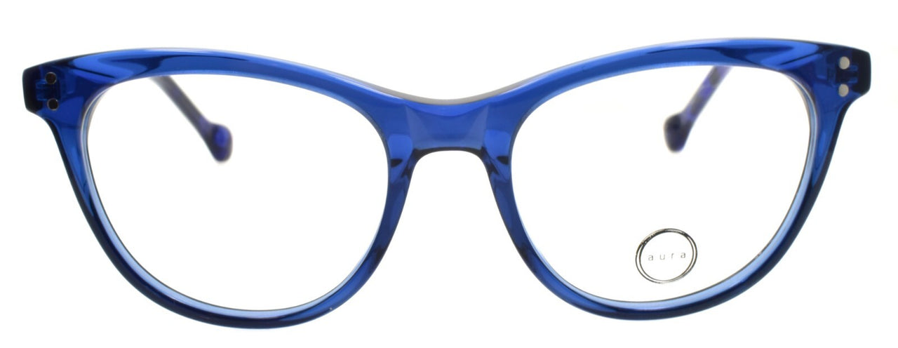 Aura Eyewear Lucille Women's Eyeglasses Frames Acetate 50-18-145 Blue
