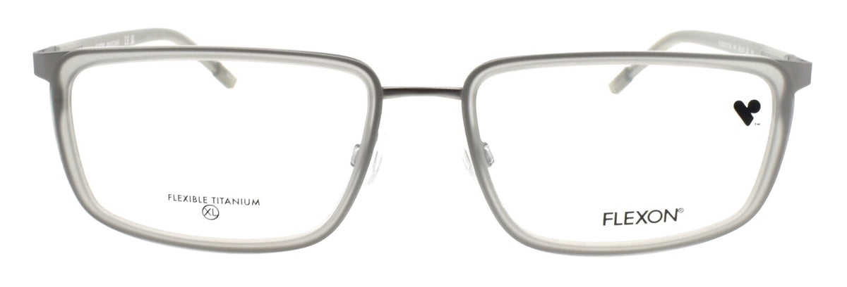 Flexon E1138 044 XL Men's Eyeglasses Matte Grey 56-18-150 Flexible Titanium