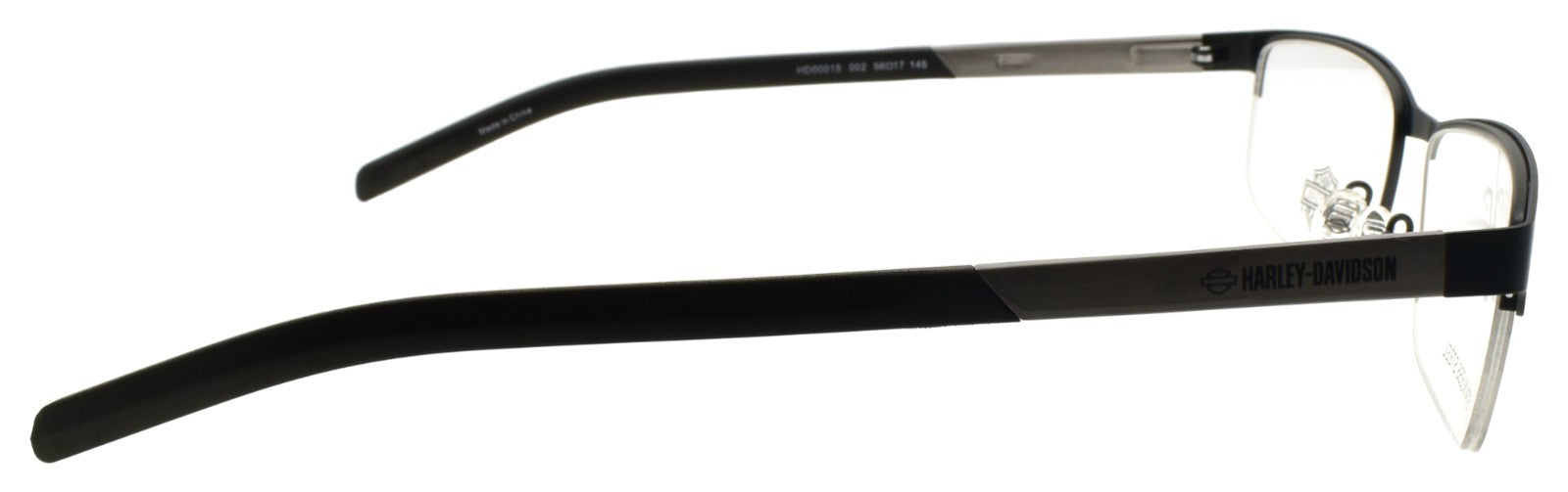 Harley Davidson HD00015 002 Men's Glasses Half-rim 56-17-145 Matte Black4
