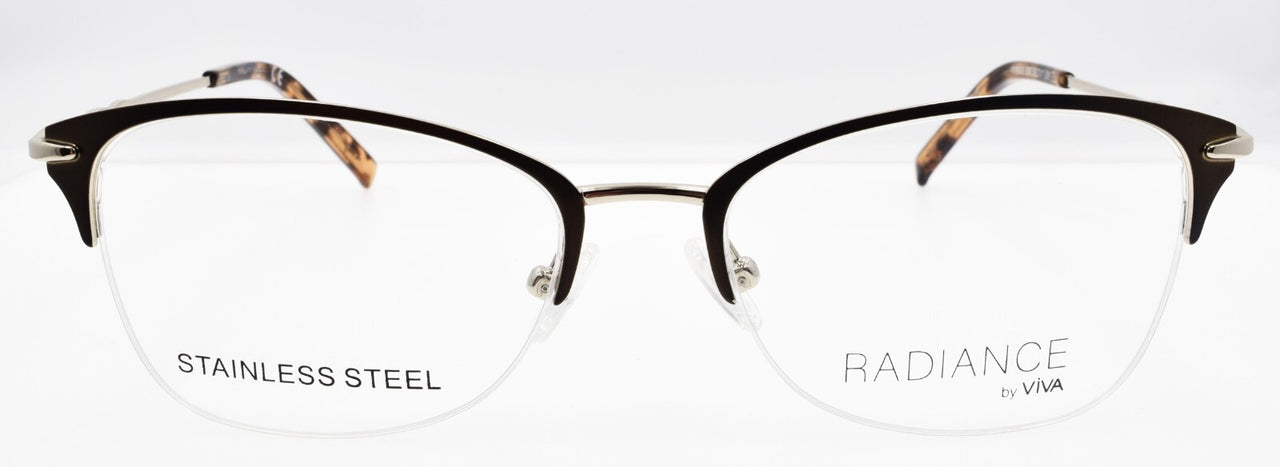Viva Radiance by Marcolin VV8003 050 Women's Eyeglasses 52-17-135 Dark Brown